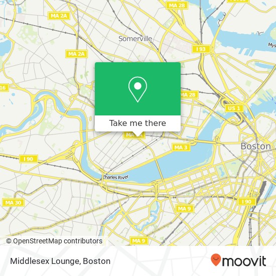 Mapa de Middlesex Lounge