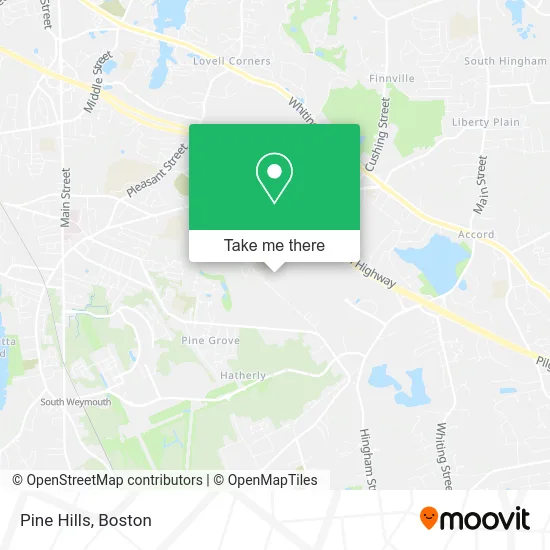 Pine Hills map