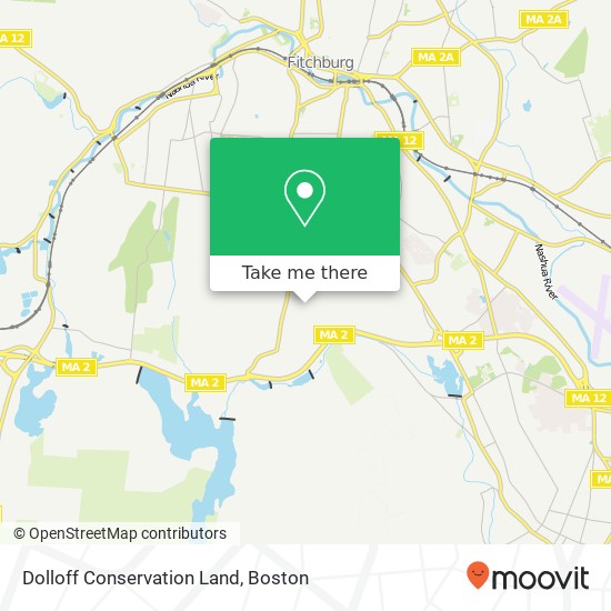 Mapa de Dolloff Conservation Land