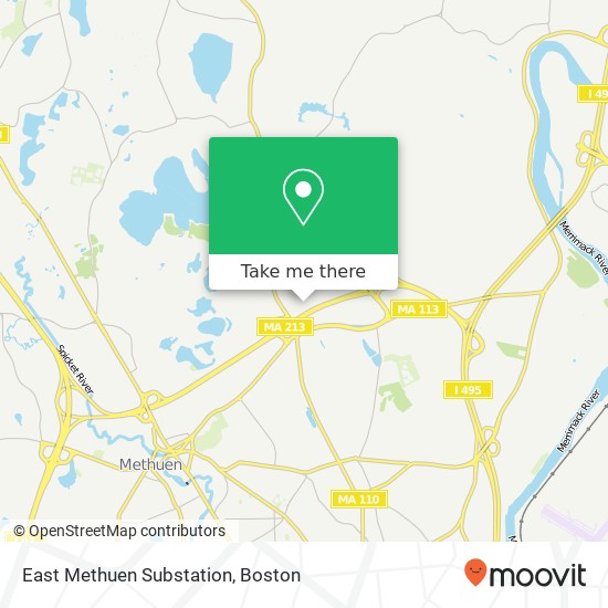 Mapa de East Methuen Substation