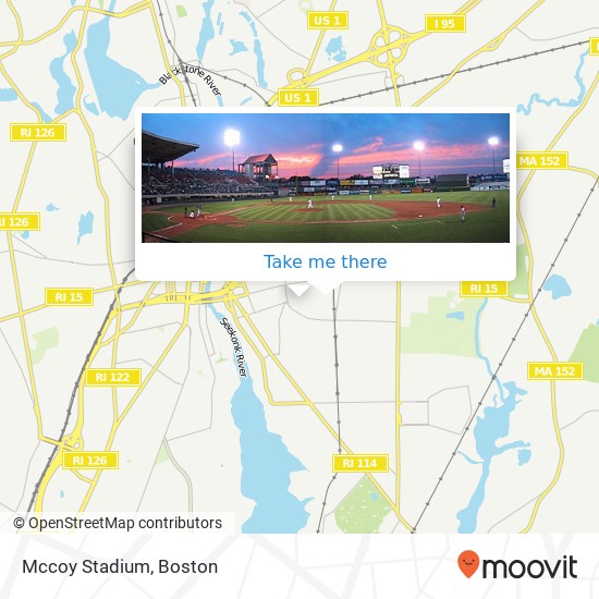 Mccoy Stadium map