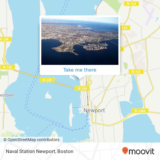 Naval Station Newport map