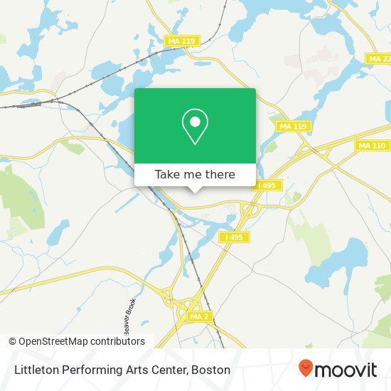 Mapa de Littleton Performing Arts Center