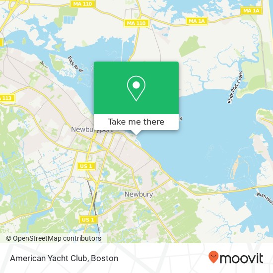 American Yacht Club map