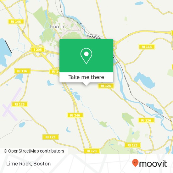 Mapa de Lime Rock