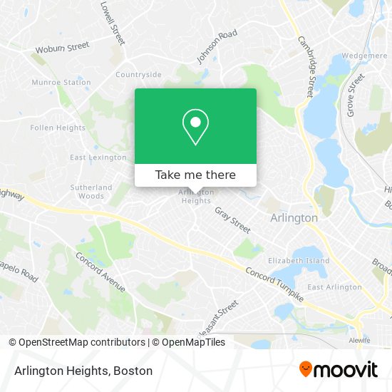 Arlington Heights map