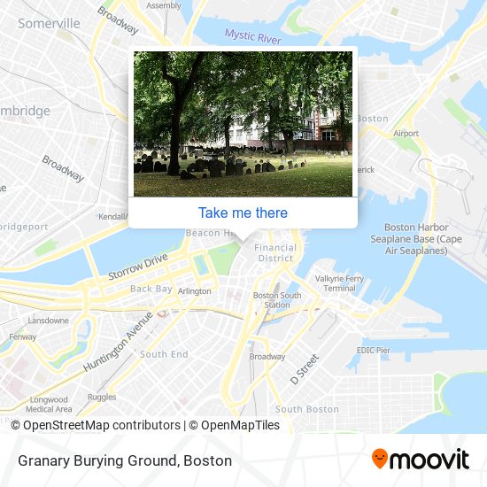 Granary Burying Ground map