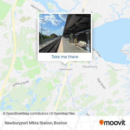Mapa de Newburyport Mbta Station
