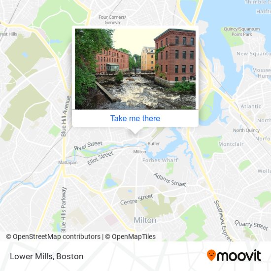 How to get to Lower Mills in Boston by Bus, Subway or Train?