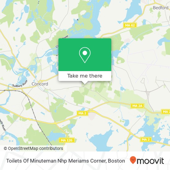 Mapa de Toilets Of Minuteman Nhp Meriams Corner