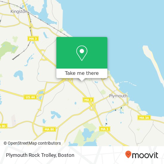 Mapa de Plymouth Rock Trolley