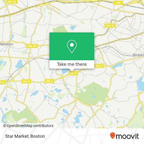 Star Market map