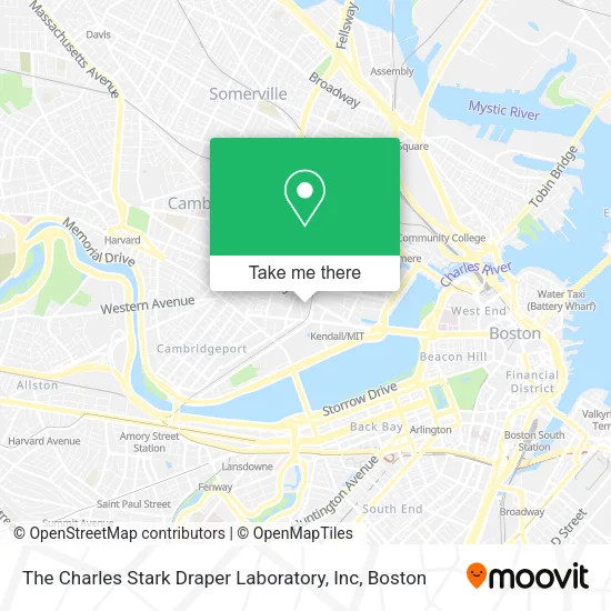 Mapa de The Charles Stark Draper Laboratory, Inc