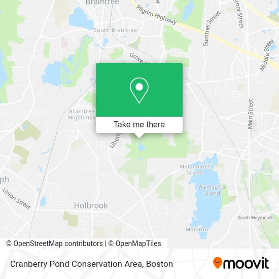 Cranberry Pond Conservation Area map