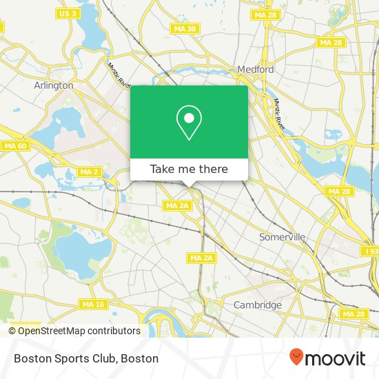 Mapa de Boston Sports Club