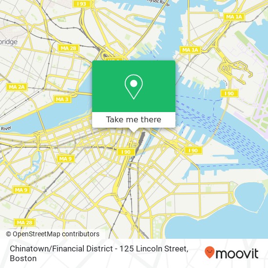 Mapa de Chinatown / Financial District - 125 Lincoln Street