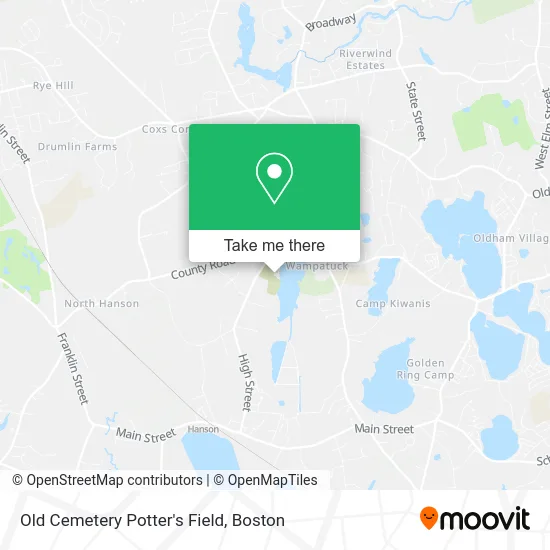 Old Cemetery Potter's Field map