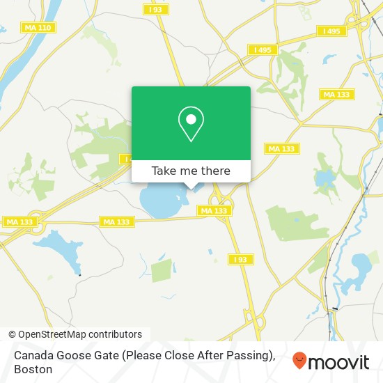 Mapa de Canada Goose Gate (Please Close After Passing)