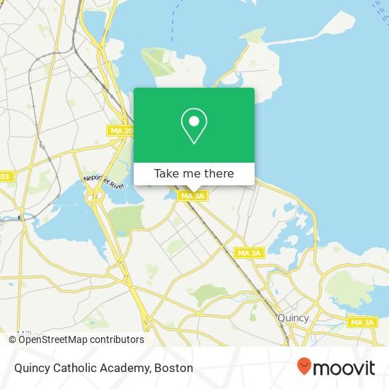 Quincy Catholic Academy map
