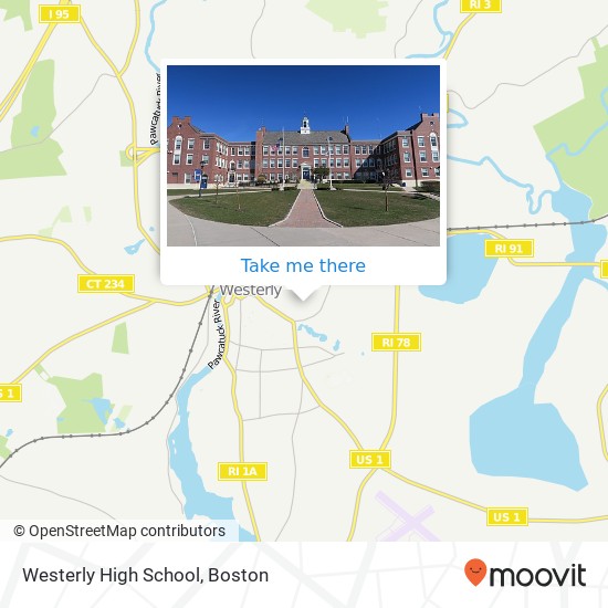 Mapa de Westerly High School