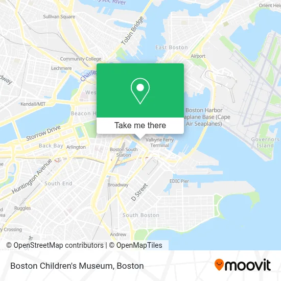 Boston Children's Museum map