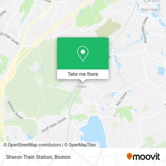 Sharon Train Station map