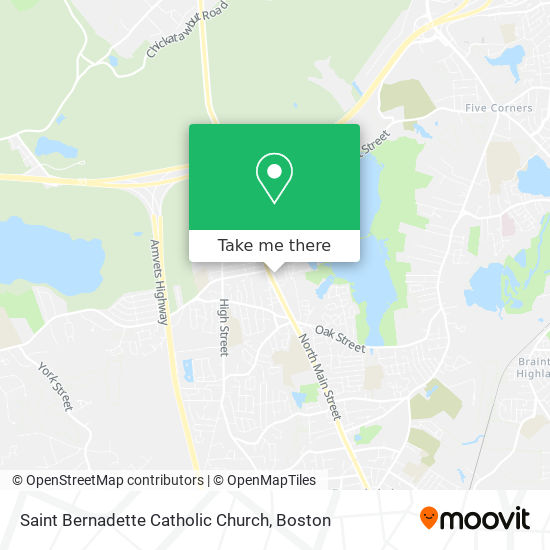 Saint Bernadette Catholic Church map