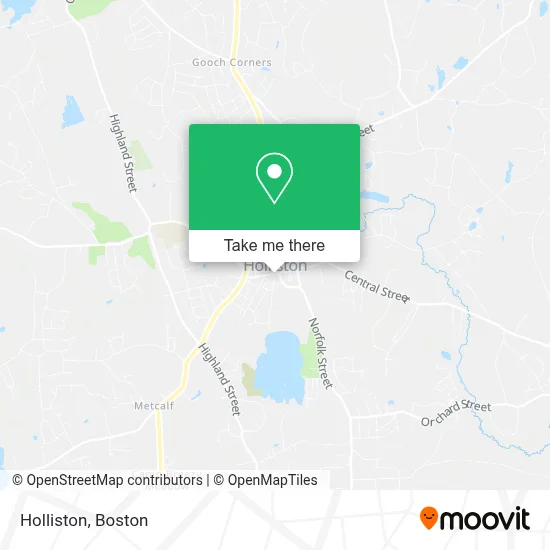 Holliston map