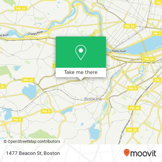 1477 Beacon St map