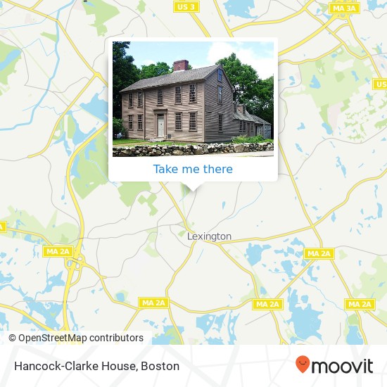 Hancock-Clarke House map