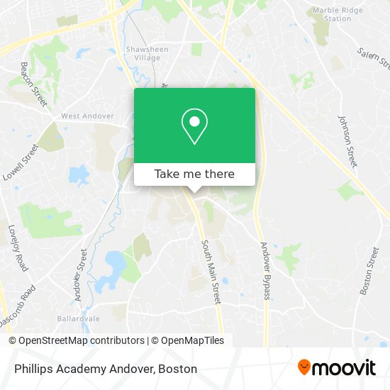 Phillips Academy Andover map