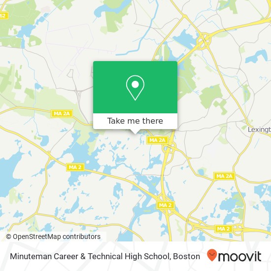 Mapa de Minuteman Career & Technical High School