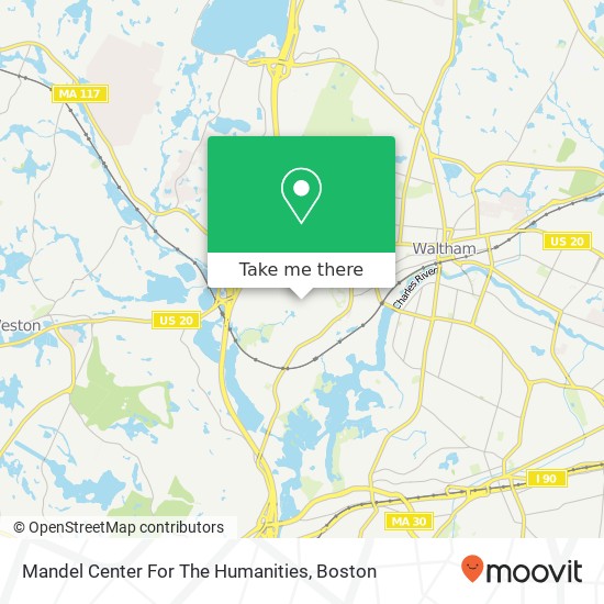 Mapa de Mandel Center For The Humanities