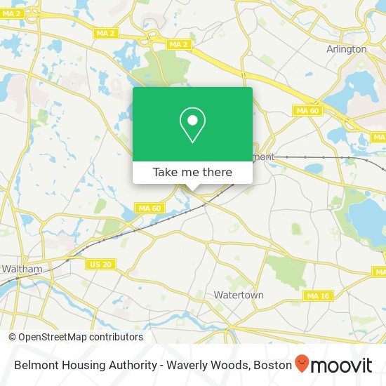 Mapa de Belmont Housing Authority - Waverly Woods