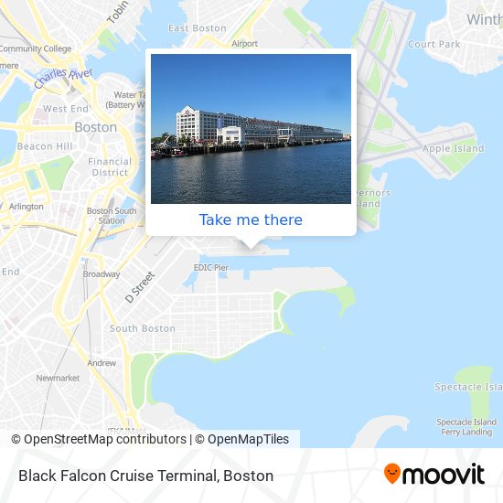 Mapa de Black Falcon Cruise Terminal
