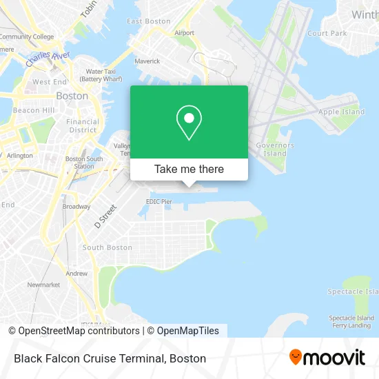 Black Falcon Cruise Terminal map