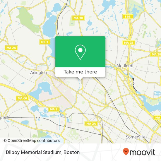 Mapa de Dilboy Memorial Stadium