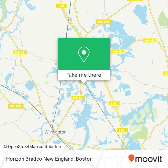 Mapa de Horizon Bradco New England