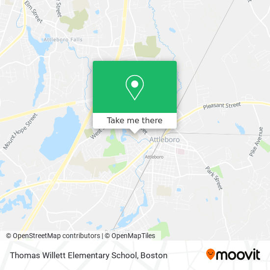 Thomas Willett Elementary School map