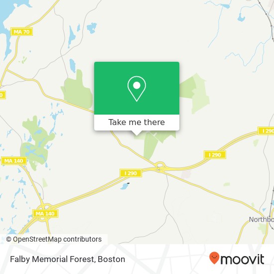 Falby Memorial Forest map