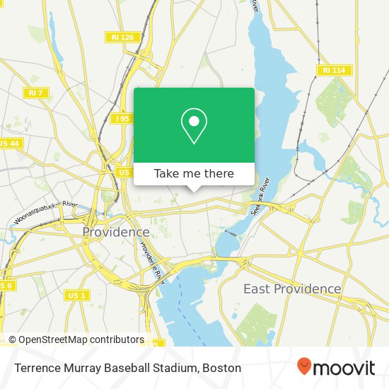 Mapa de Terrence Murray Baseball Stadium