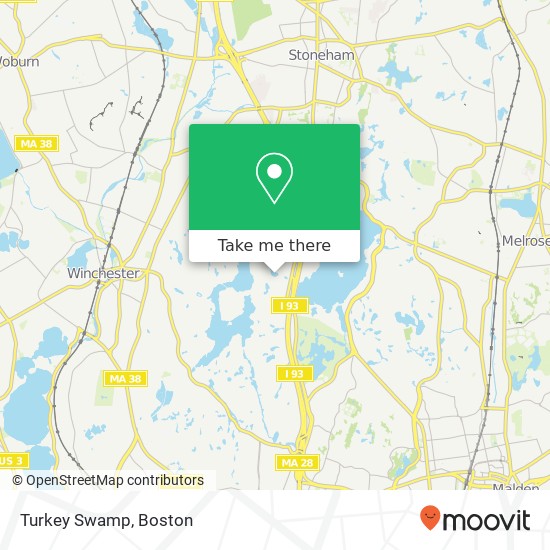 Mapa de Turkey Swamp