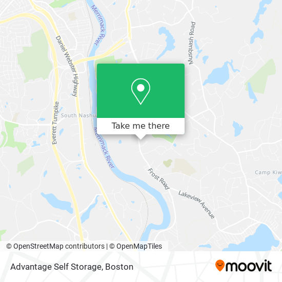 Advantage Self Storage map