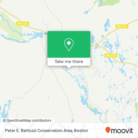 Mapa de Peter E. Bertozzi Conservation Area