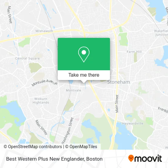 Best Western Plus New Englander map