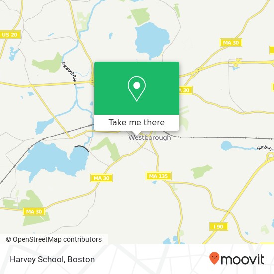 Mapa de Harvey School