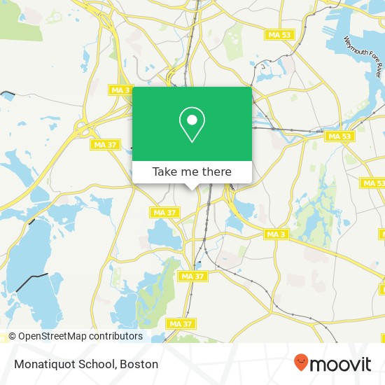 Monatiquot School map