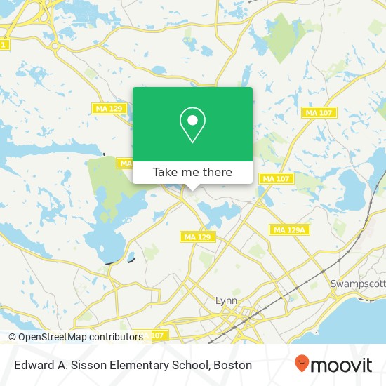 Edward A. Sisson Elementary School map