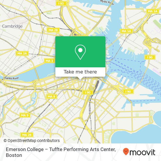 Emerson College – Tuffte Performing Arts Center map