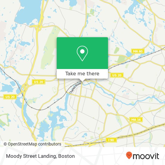 Mapa de Moody Street Landing